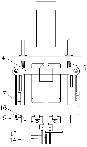 Bag collating and clamping linkage mechanism for three-dimensional packaging bags