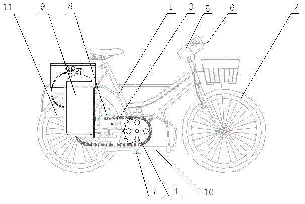 a pneumatic bicycle