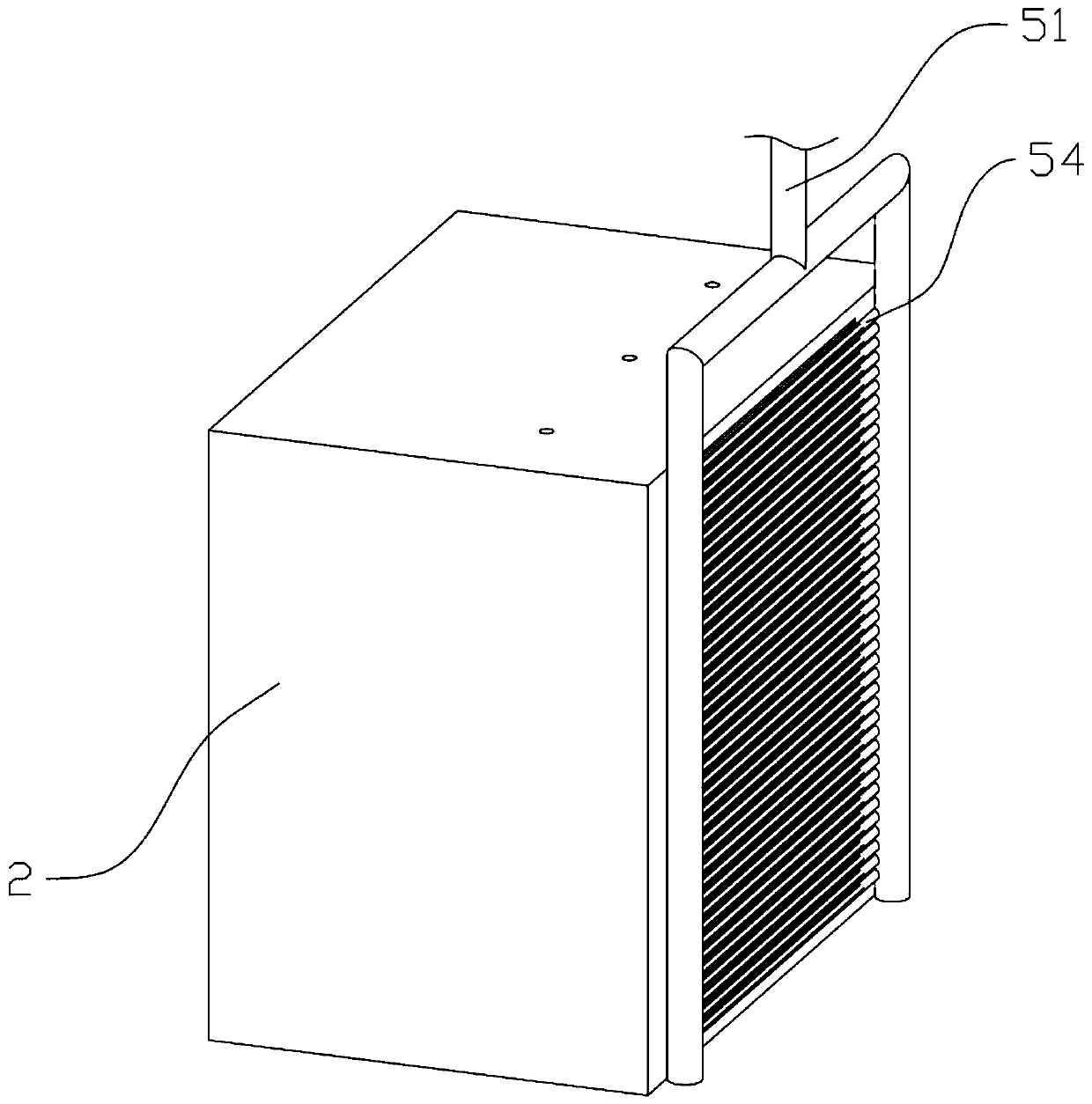 Foaming device and continuous production line and production method of fiber reinforced foaming composite material