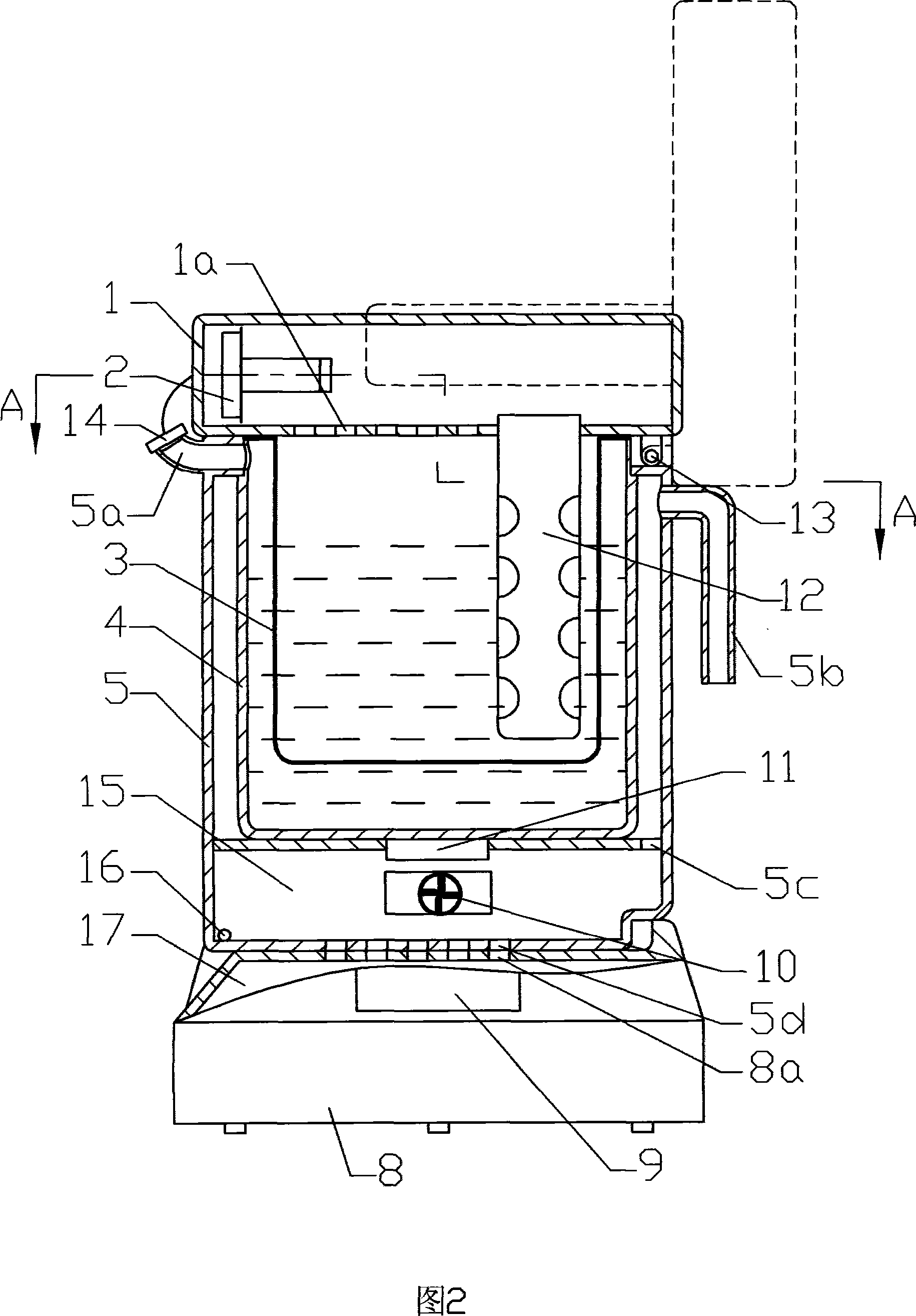 Ultrasonic extracting machine with sterilizing function