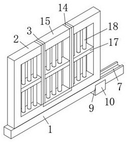 Elevator shaft mouth protection device for construction site