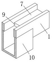 Elevator shaft mouth protection device for construction site