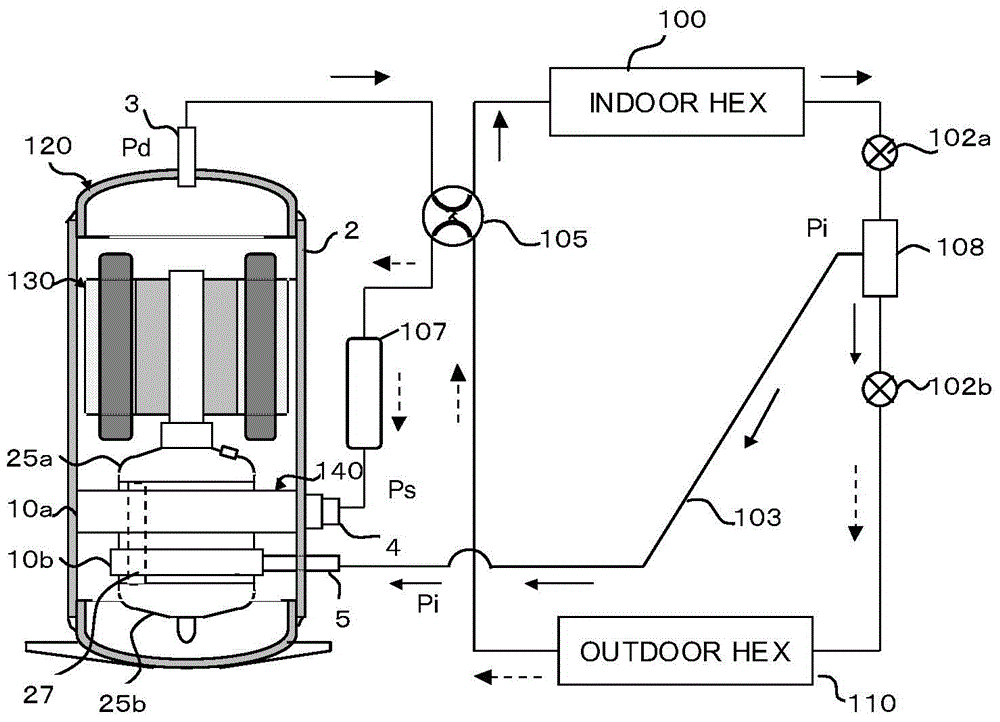 Refrigeration cycling device