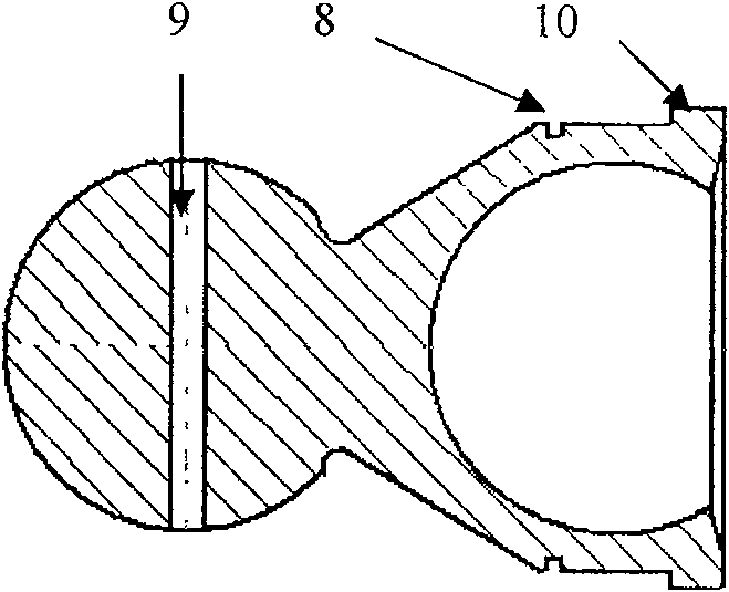 Flexible bend pipe core mould