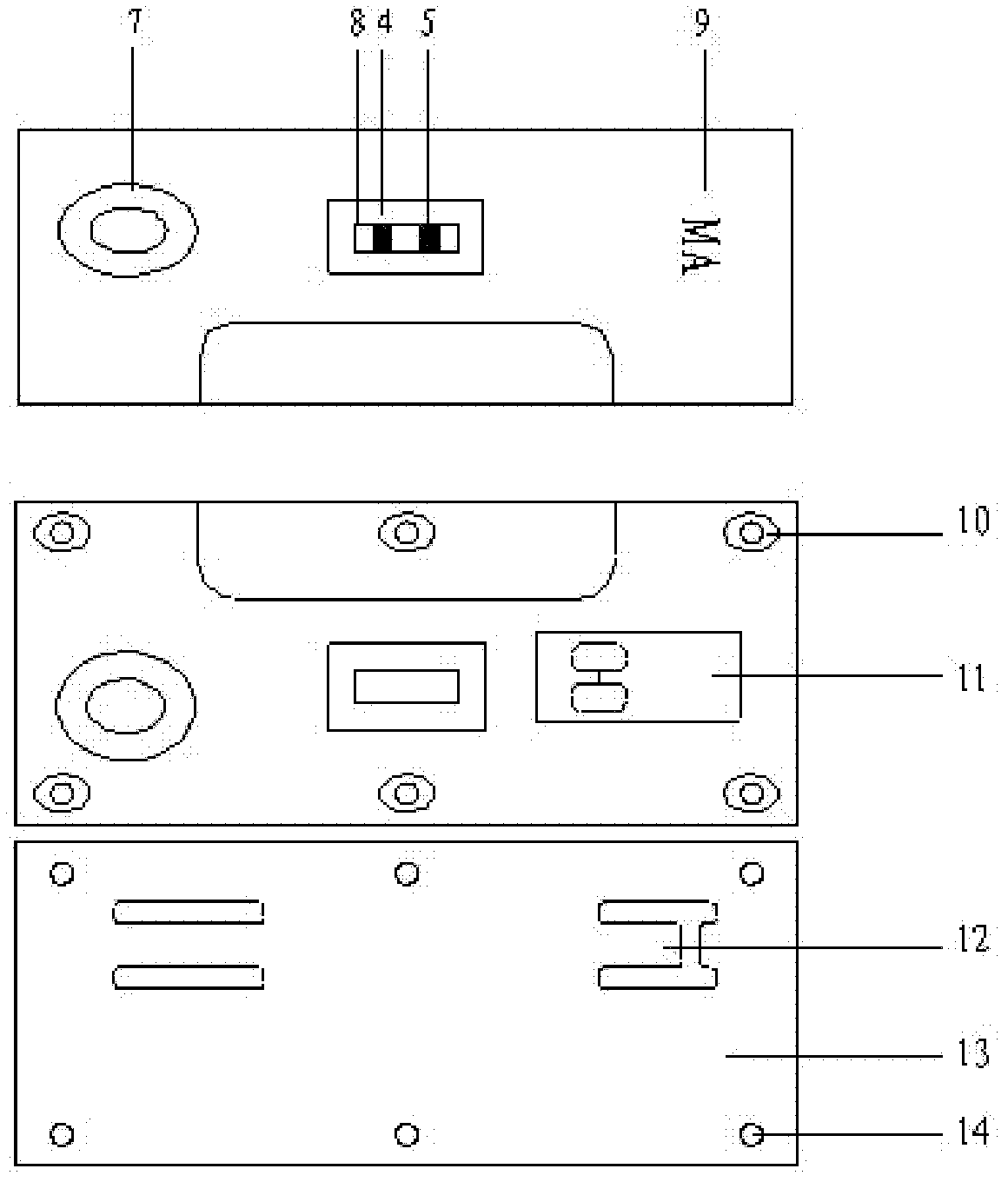 Immunofluorescence test strip module for rapidly and quantitatively testing microalbumin, test card module made of same and preparation method thereof