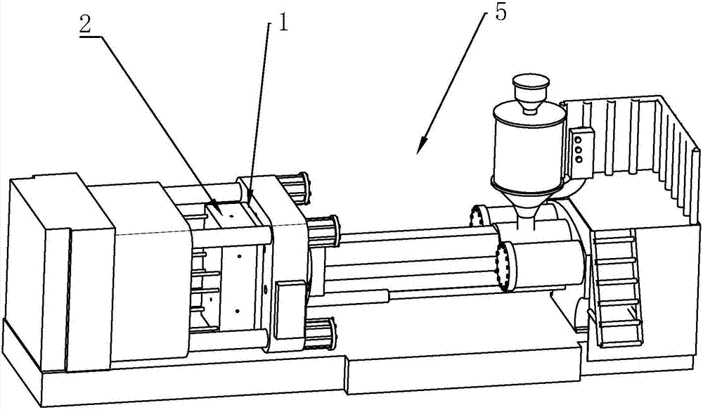 Plastic de-molding force test mold and test method thereof