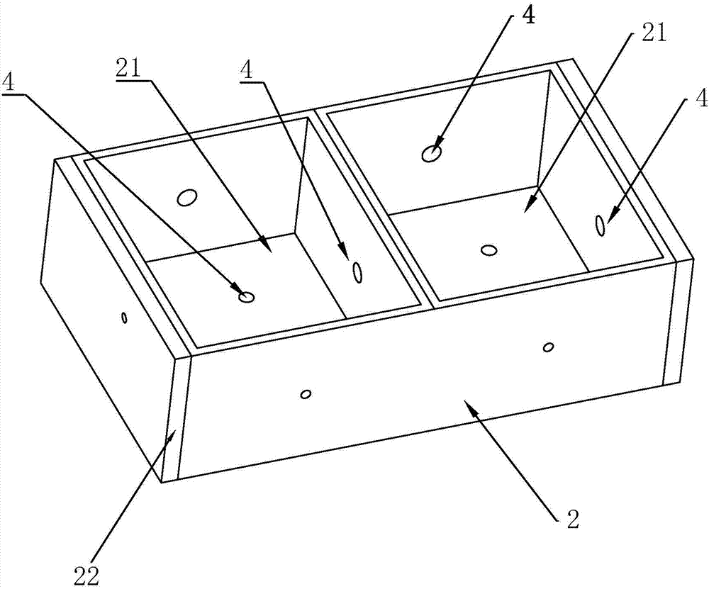 Plastic de-molding force test mold and test method thereof