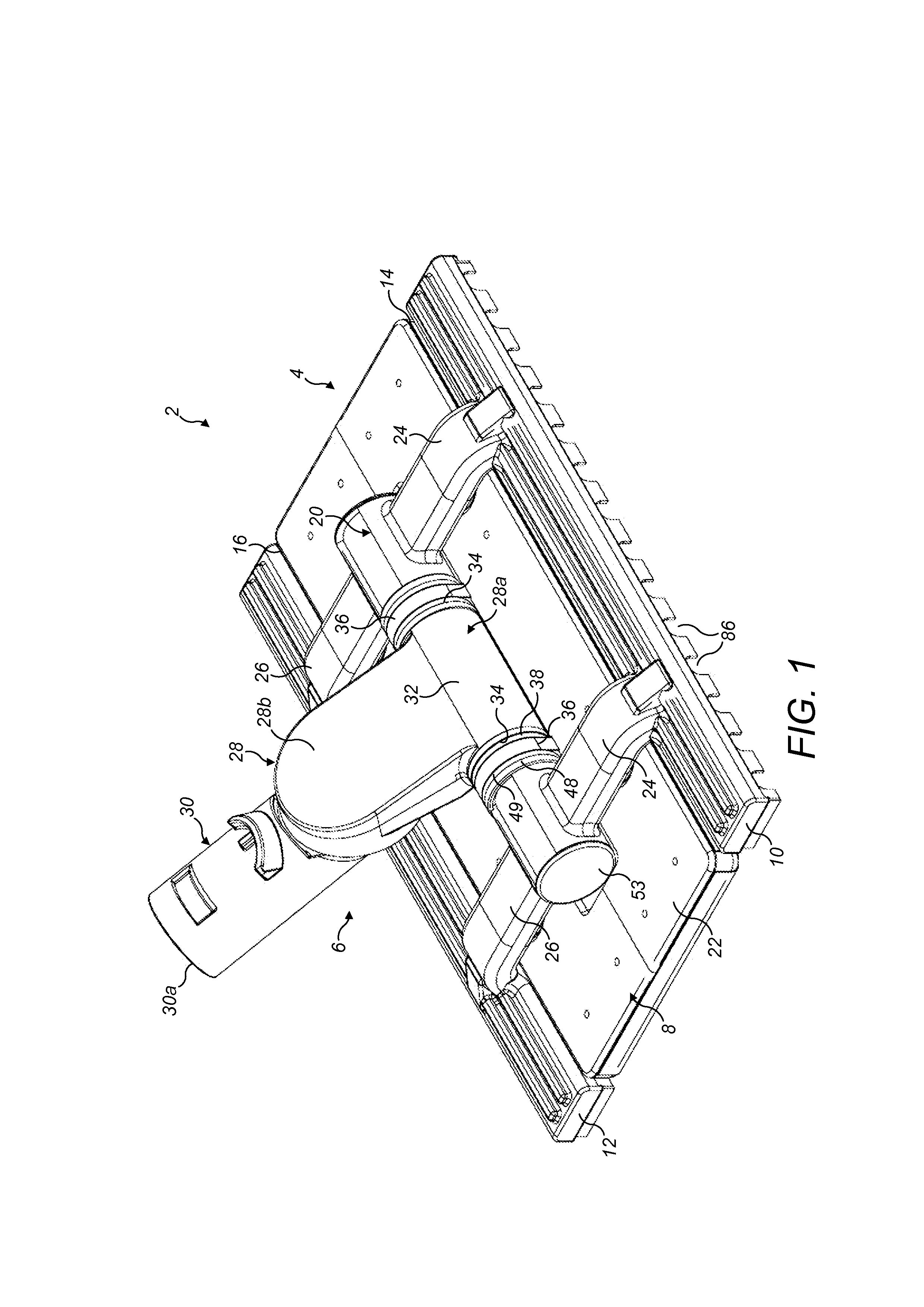 Floor tool for a vacuum cleaning appliance