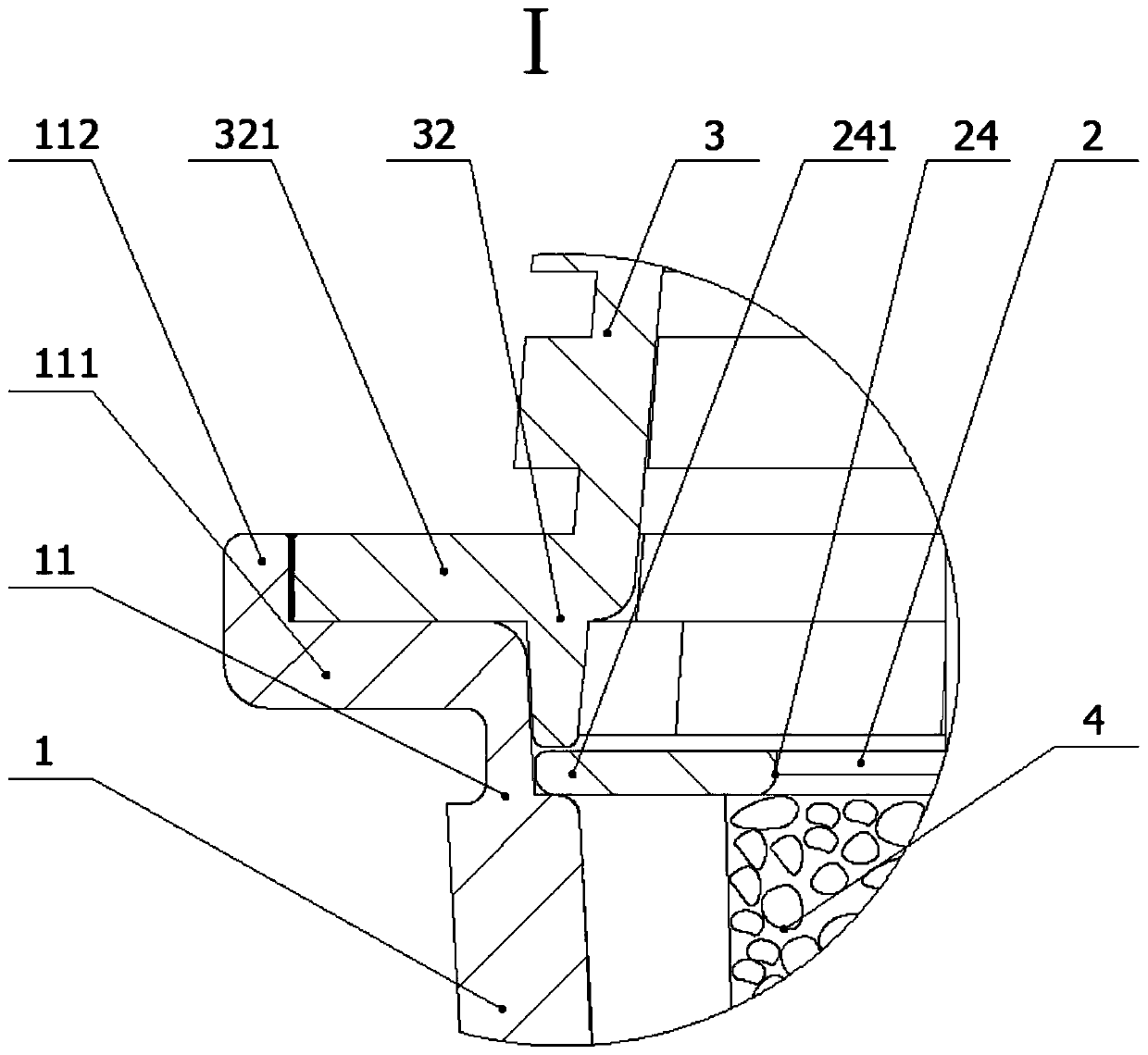 Composite filter element for water purifier and manufacturing method of composite filter element