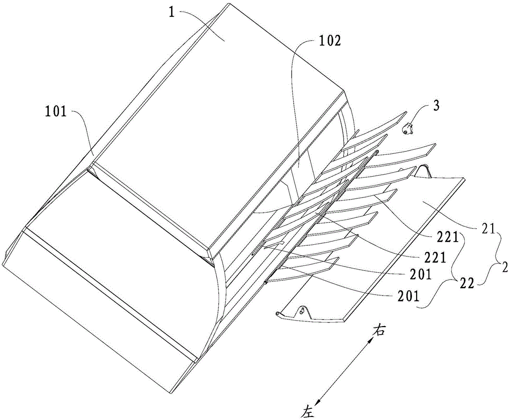 Air conditioner and air guide component thereof