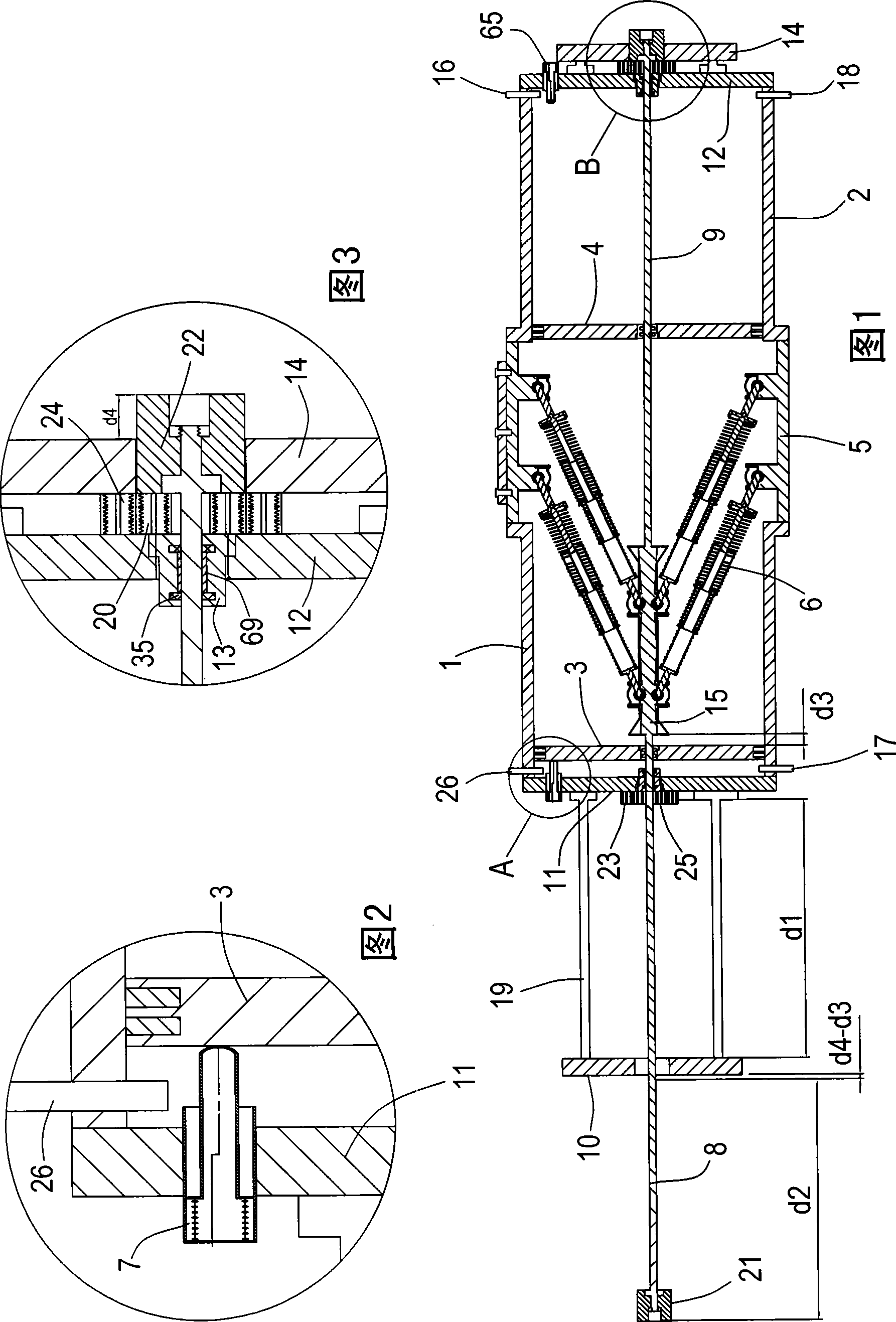 Full floating turbine driven compressing ejector