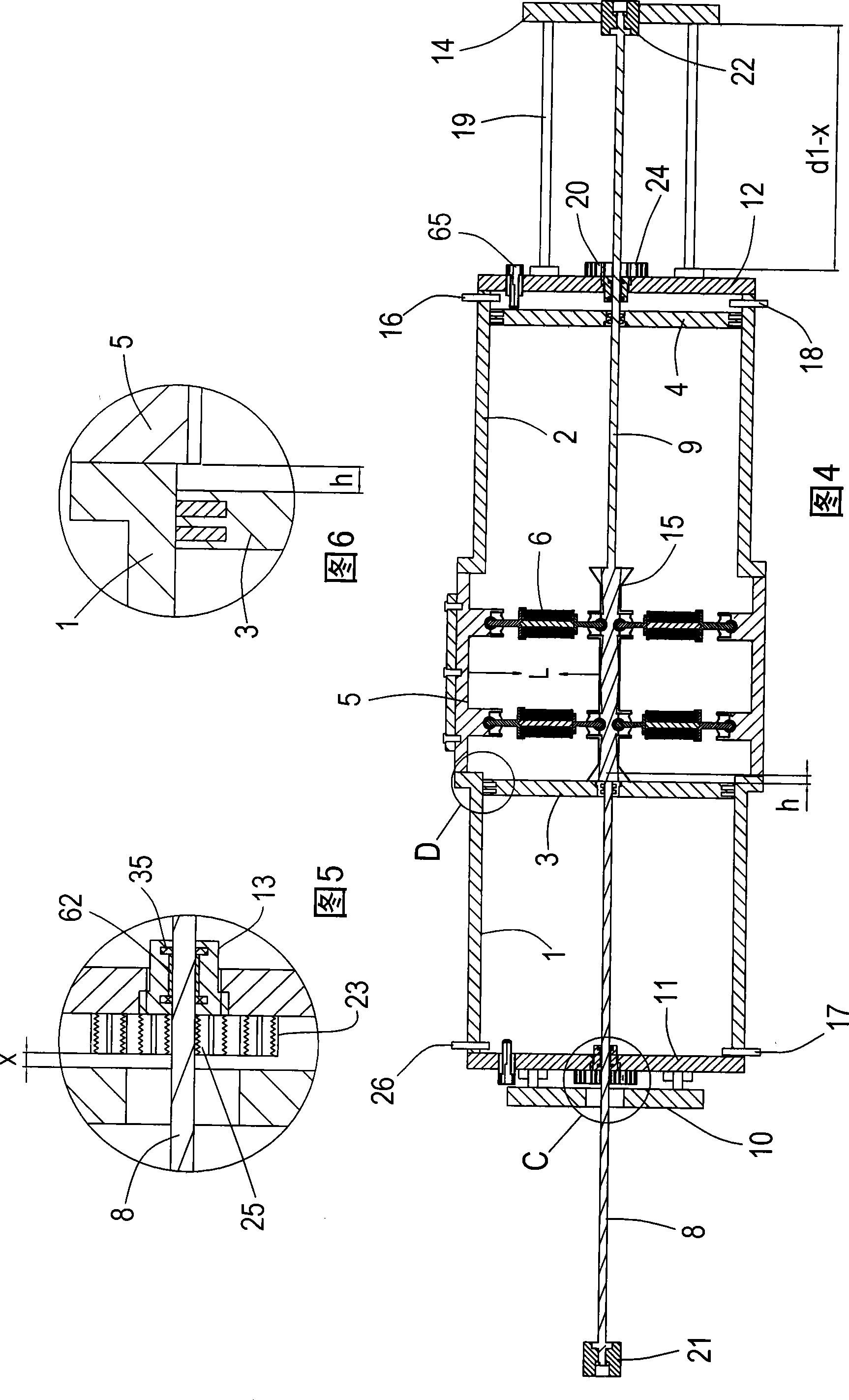 Full floating turbine driven compressing ejector