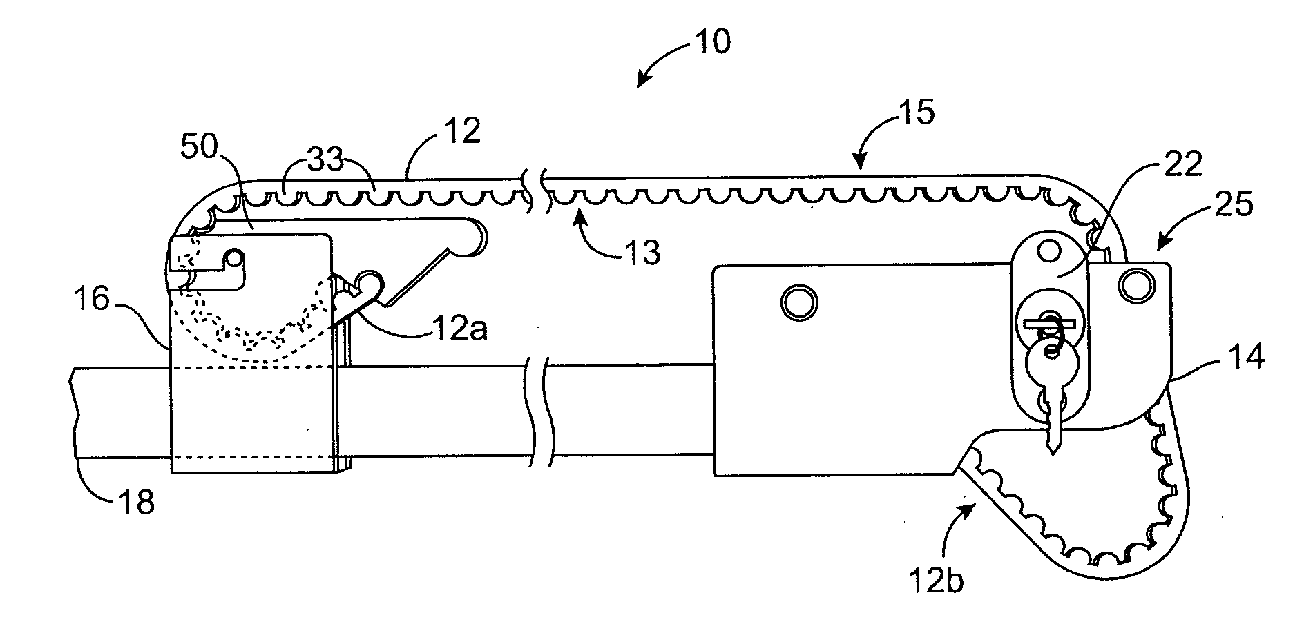 Ratcheting strap-down system