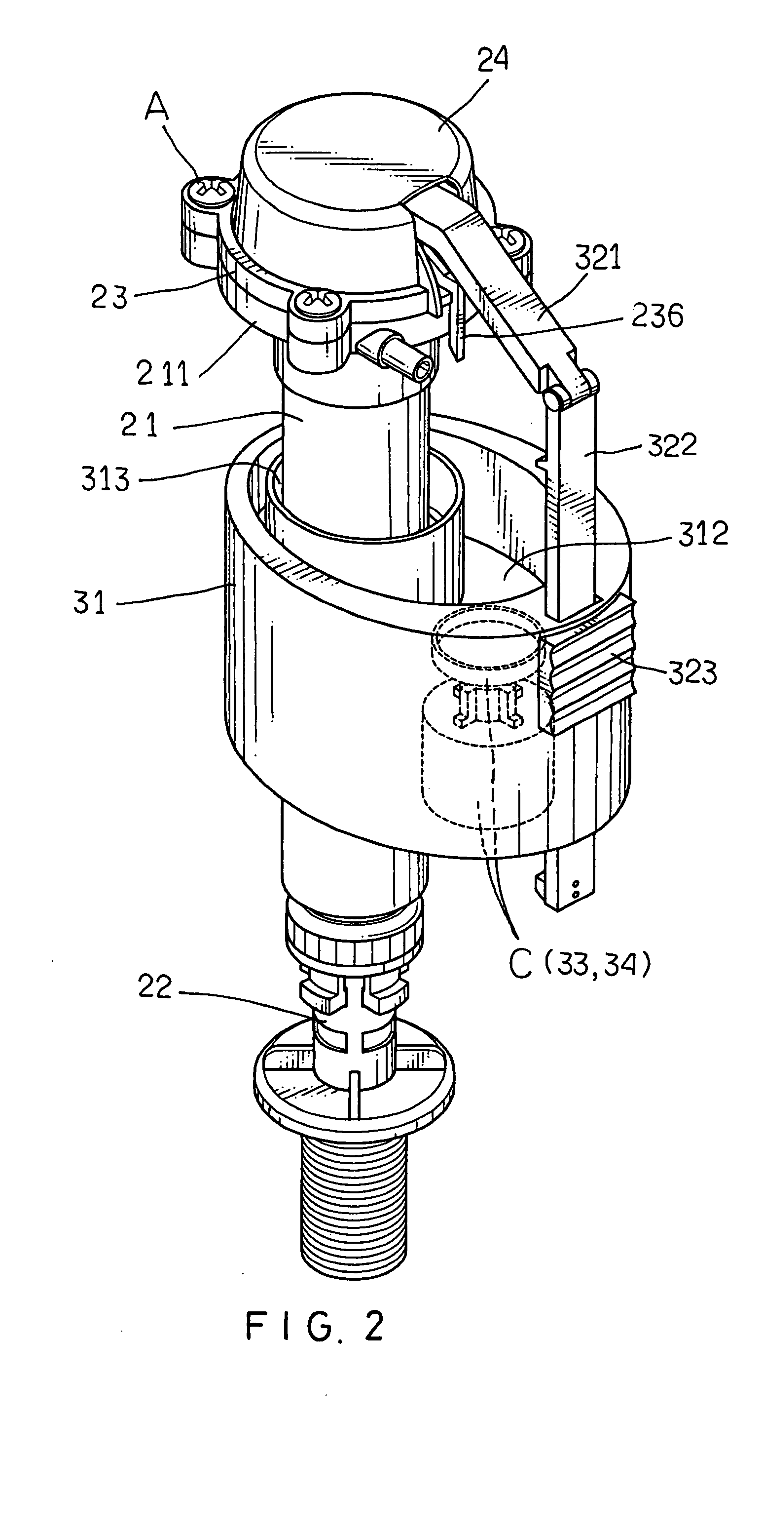 Water filler for water tank