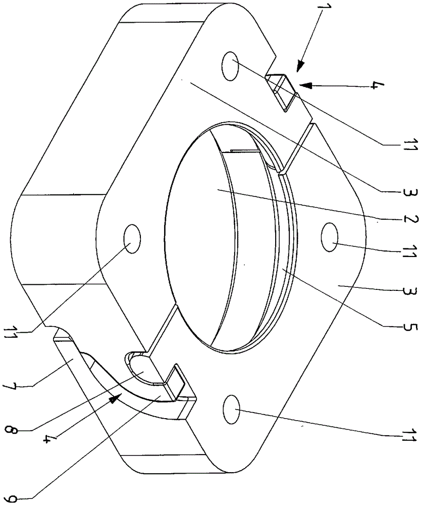 Wall lead-through