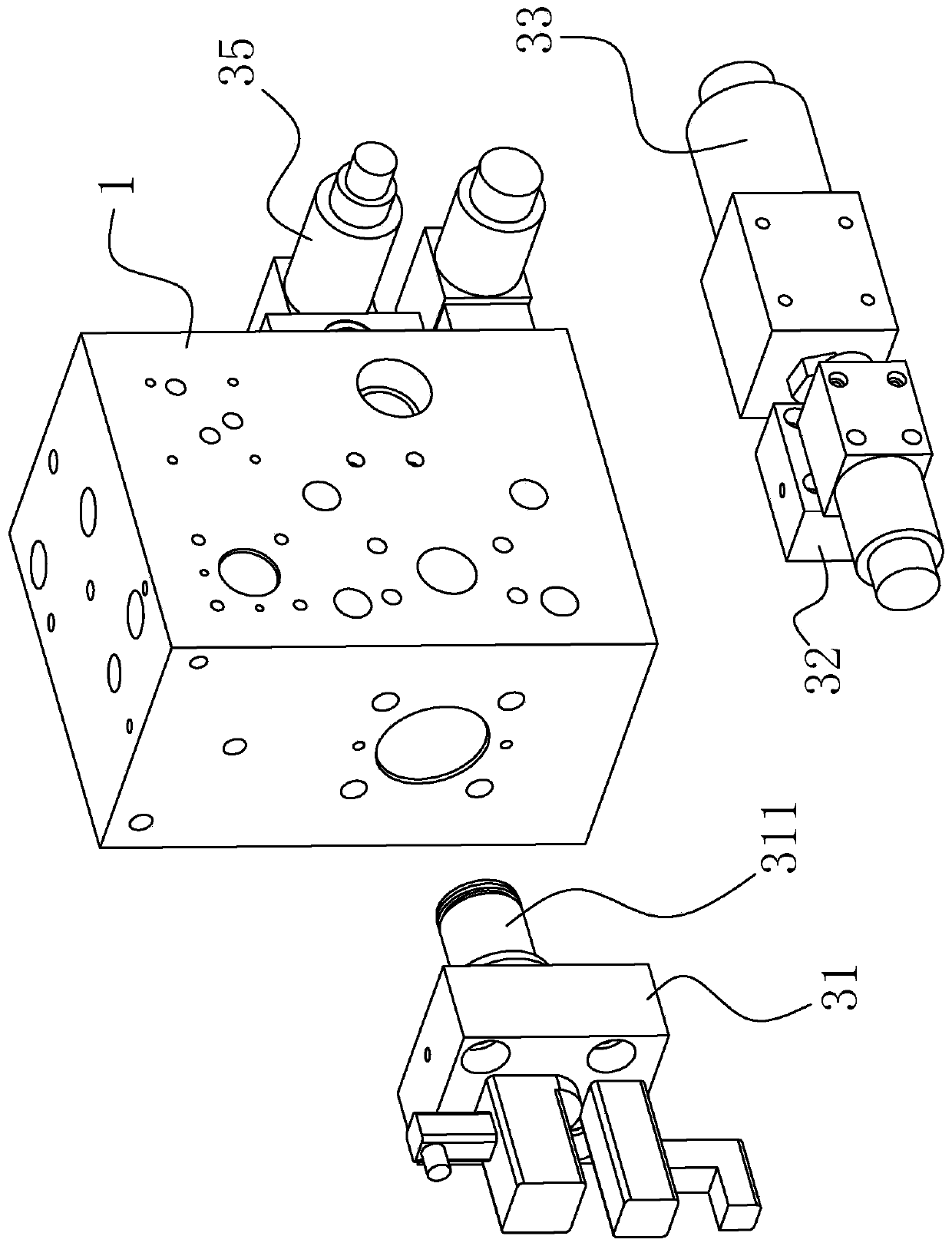 Single-oil-cylinder drive module