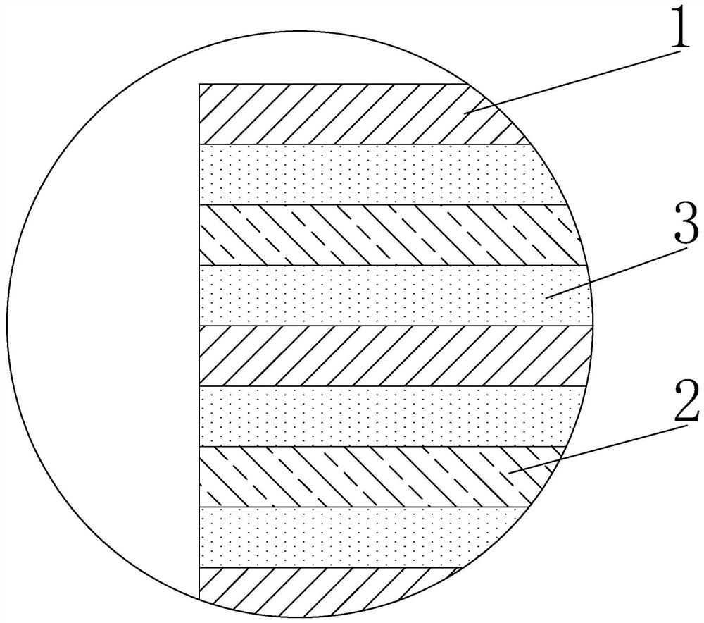 High-strength rainbow film and preparation method thereof