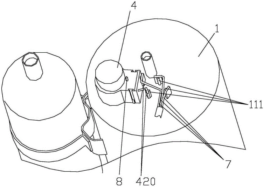 Compressor with wire protection, wire protection device and overload protector