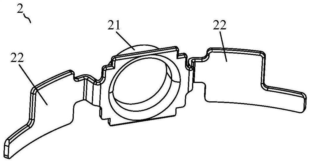 Sealing connecting piece, riveting ring assembly and electronic device