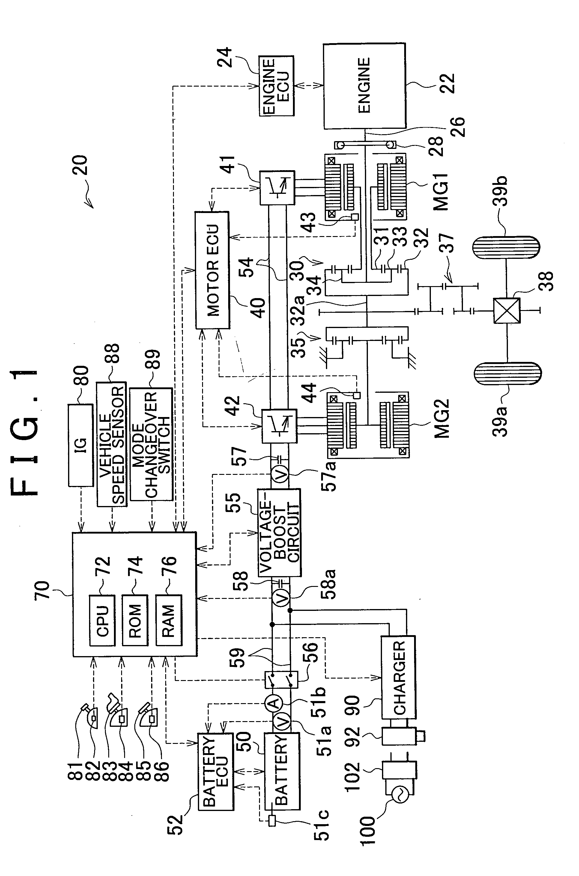 Hybrid vehicle and control method for the same