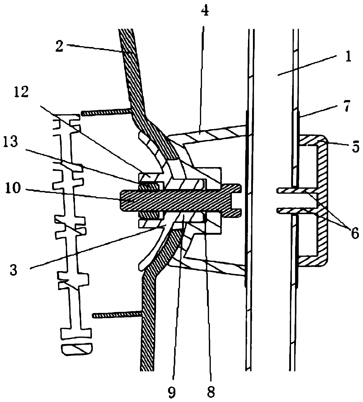 Self-clamping mirror shell structure