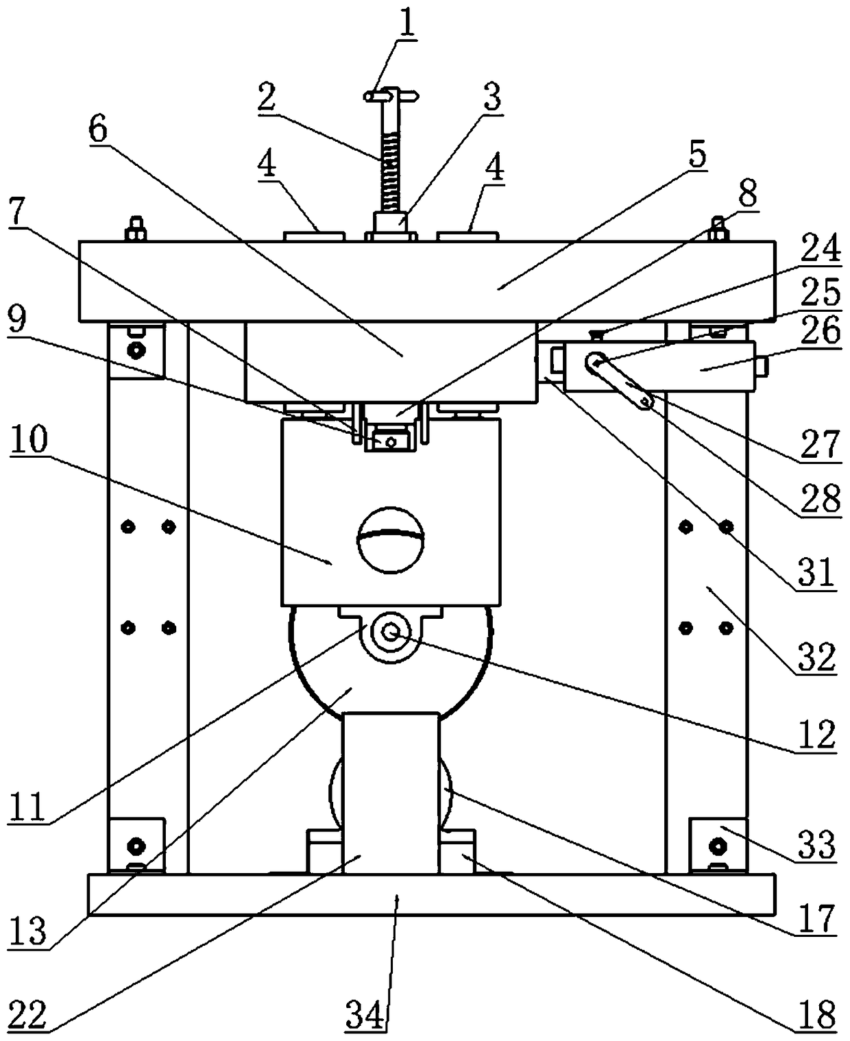 Rolling vibration test bench for simulating wheel-rail relation in rail transit