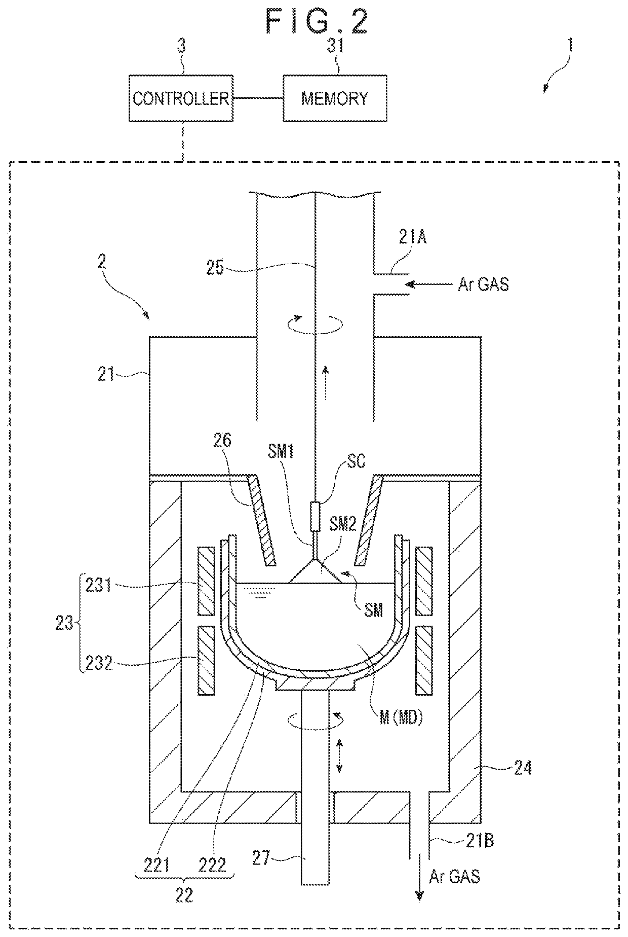 Silicon monocrystal production method