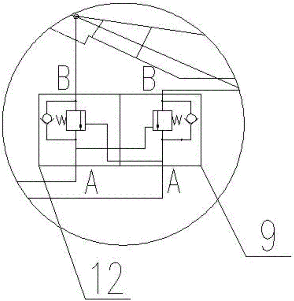 Hydraulic pressure leveling system of high-altitude operation car