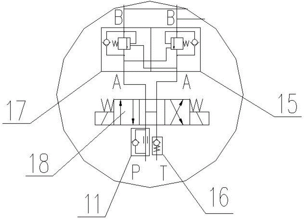 Hydraulic pressure leveling system of high-altitude operation car