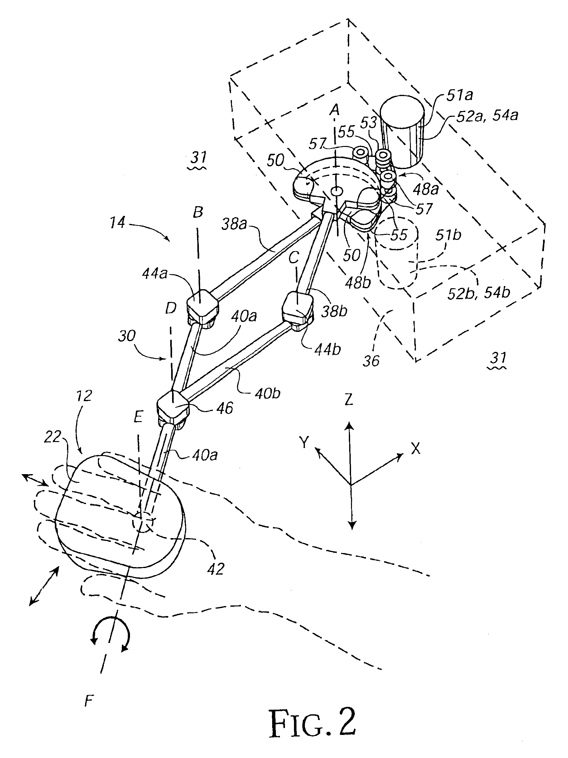 Isotonic-isometric haptic feedback interface