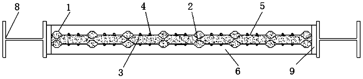 Two-side-slotted deformed stainless steel stiffening rib profiled steel sheet-recycled concrete shear wall