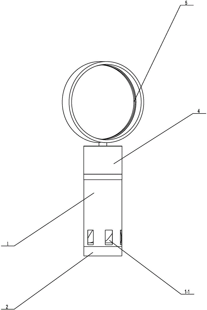 Bladeless fan adopting turbine spiral air supply