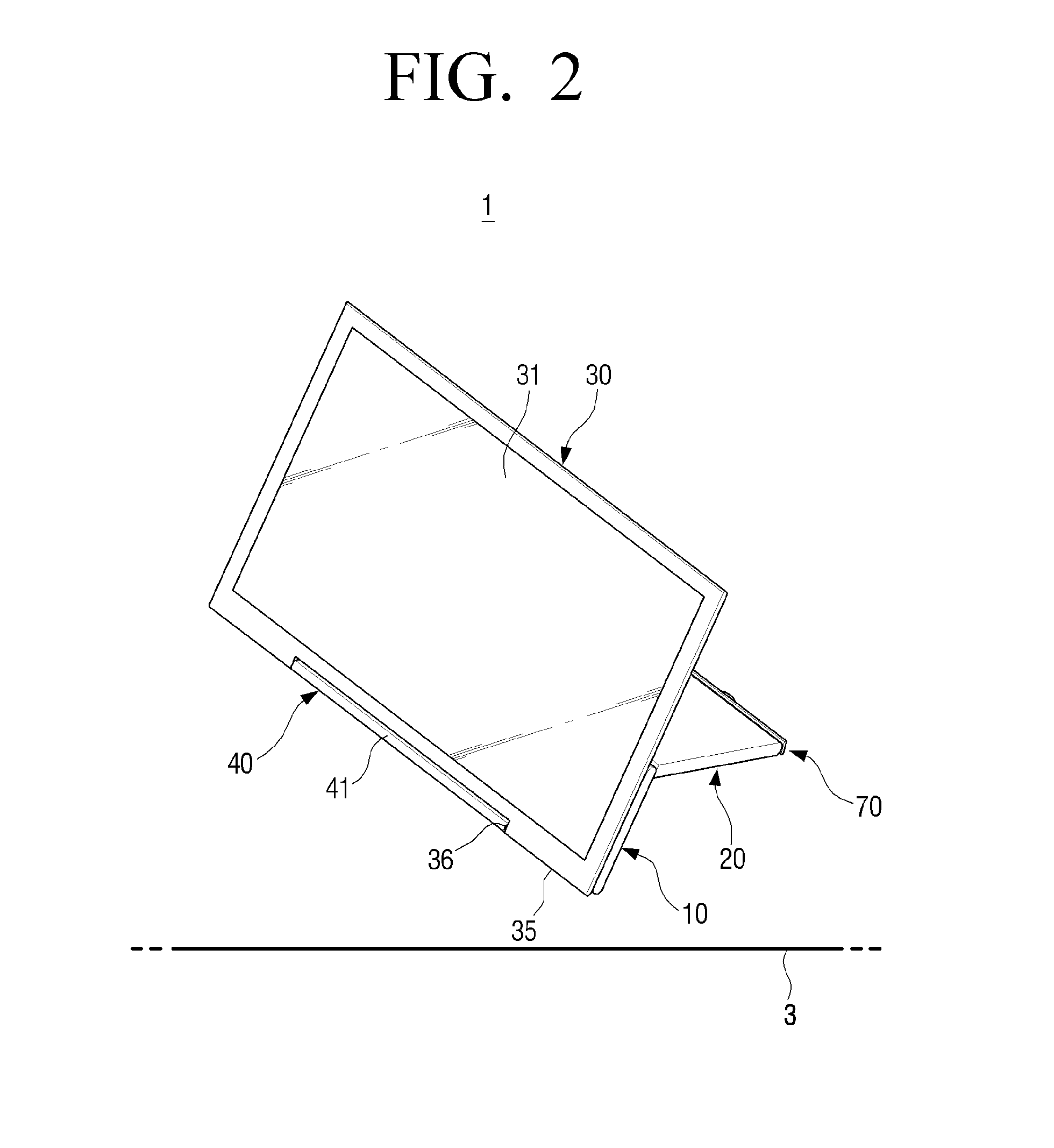 Foldable computing apparatus and method of erecting display unit