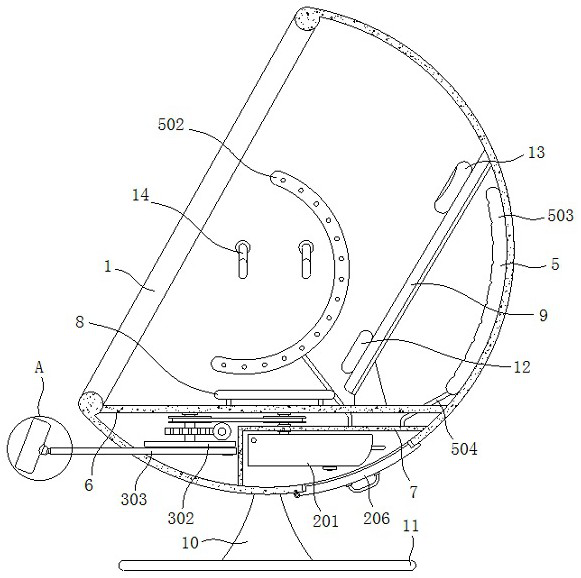 A postpartum fumigation nursing device for obstetrics and gynecology