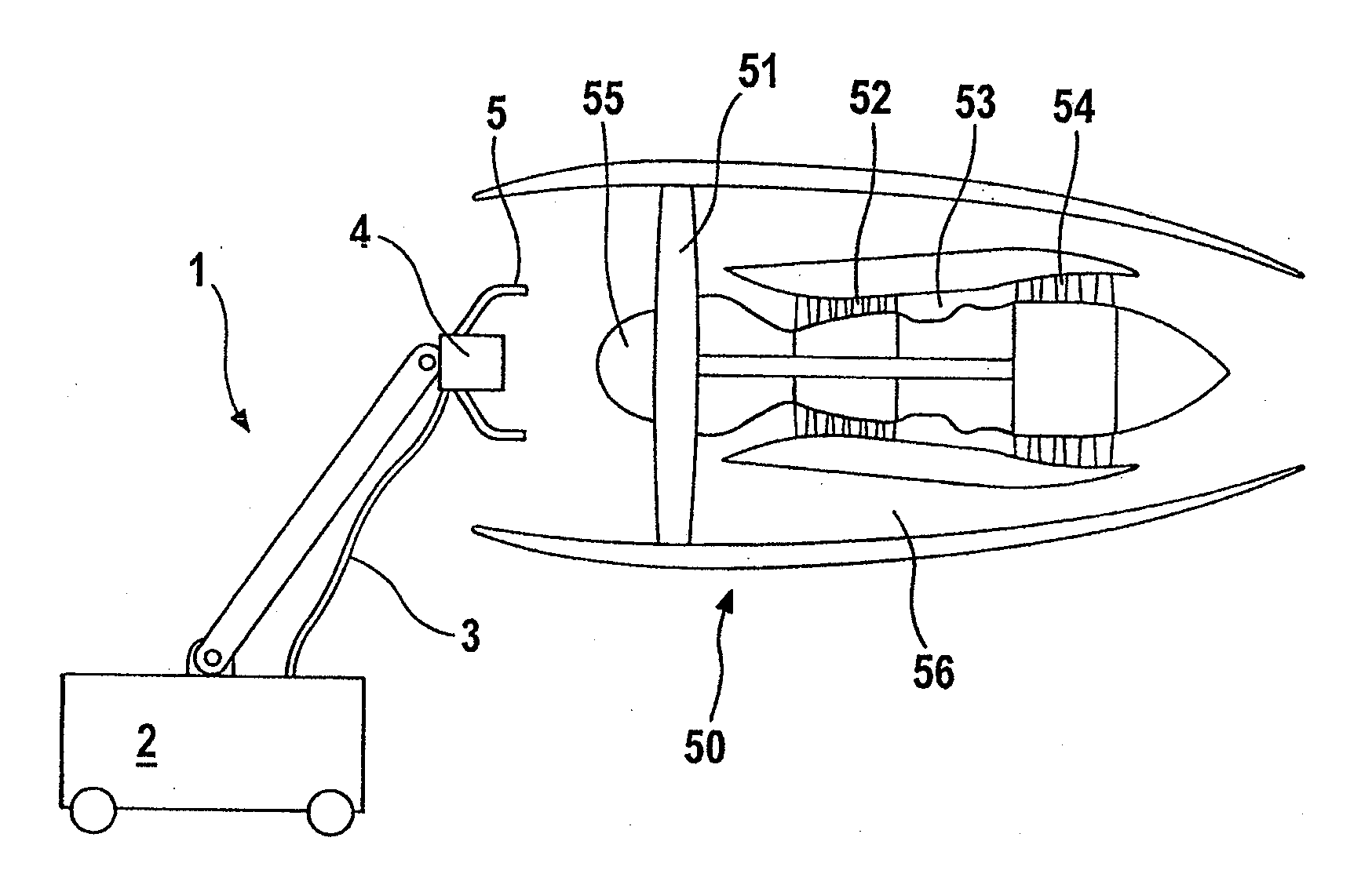 Method and apparatus for cleaning a jet engine