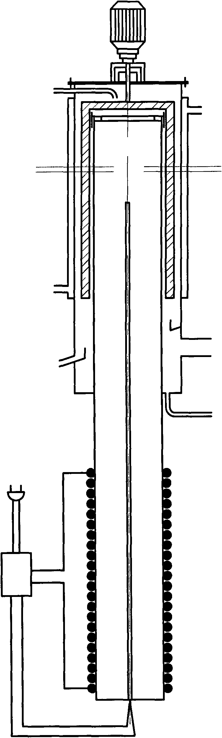 Heat-pipe wiped-film short-distance distiller