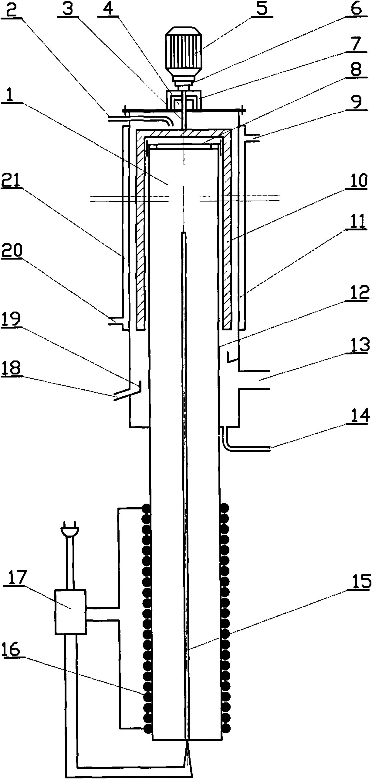 Heat-pipe wiped-film short-distance distiller