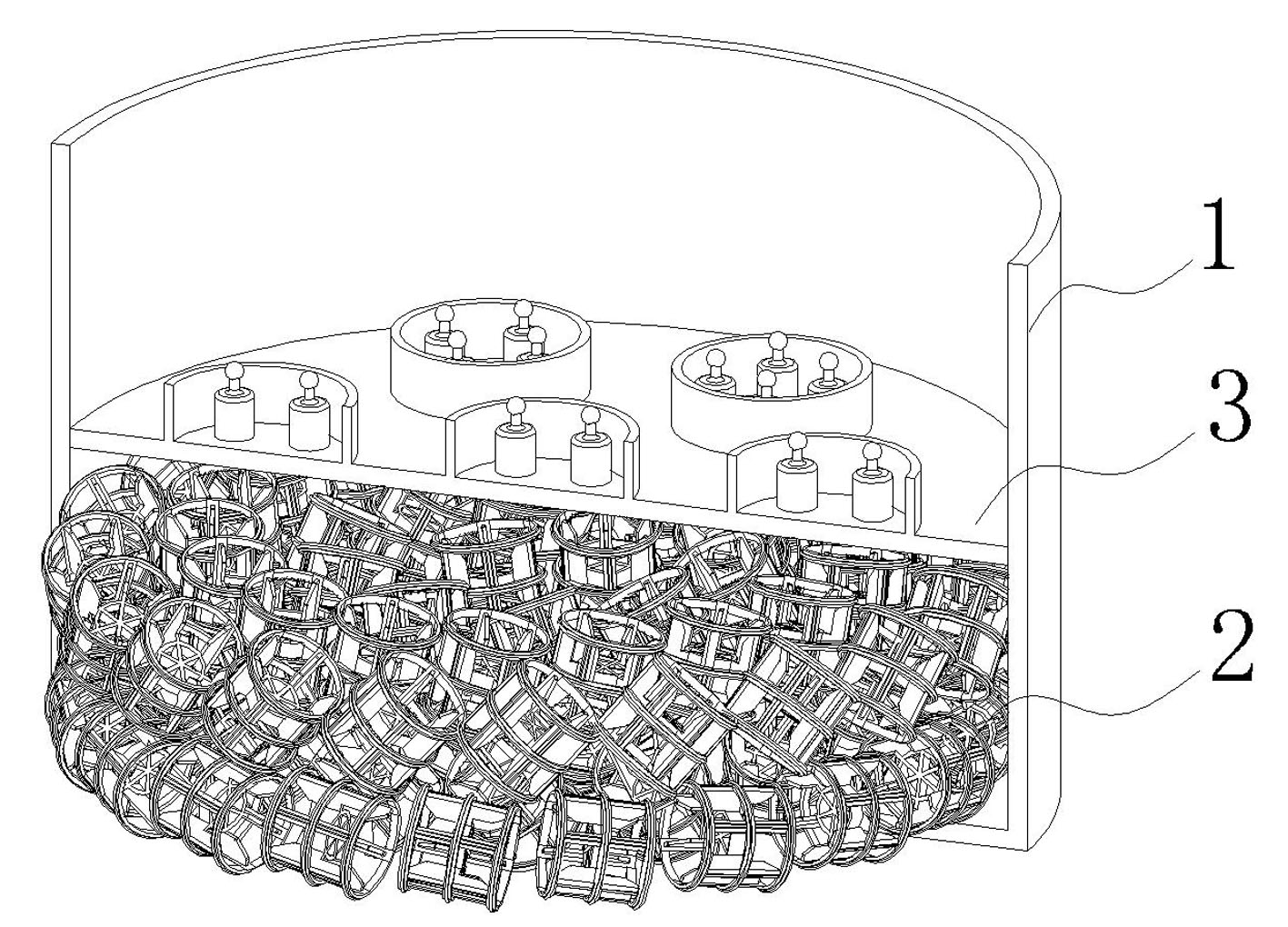 Method for simulating work environment for testing high-temperature stability of plastic filler and special device thereof