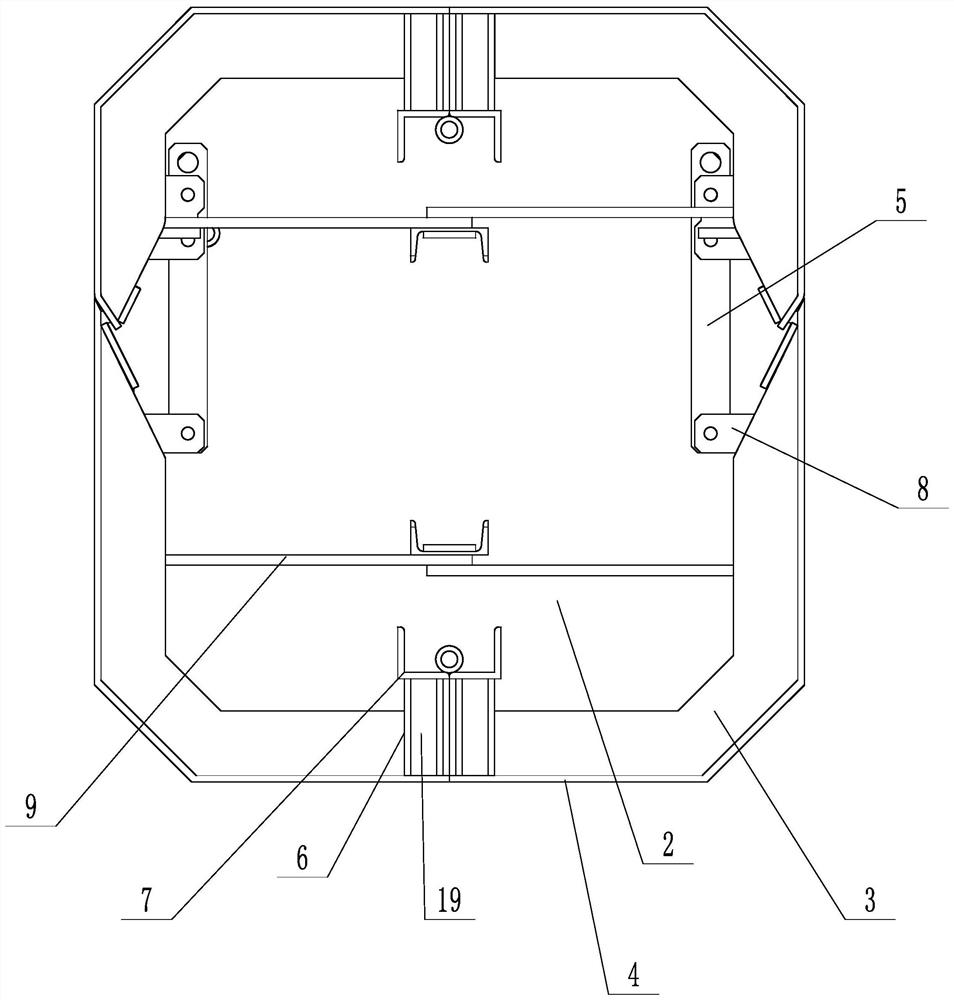 Inner formwork for hollow stand column