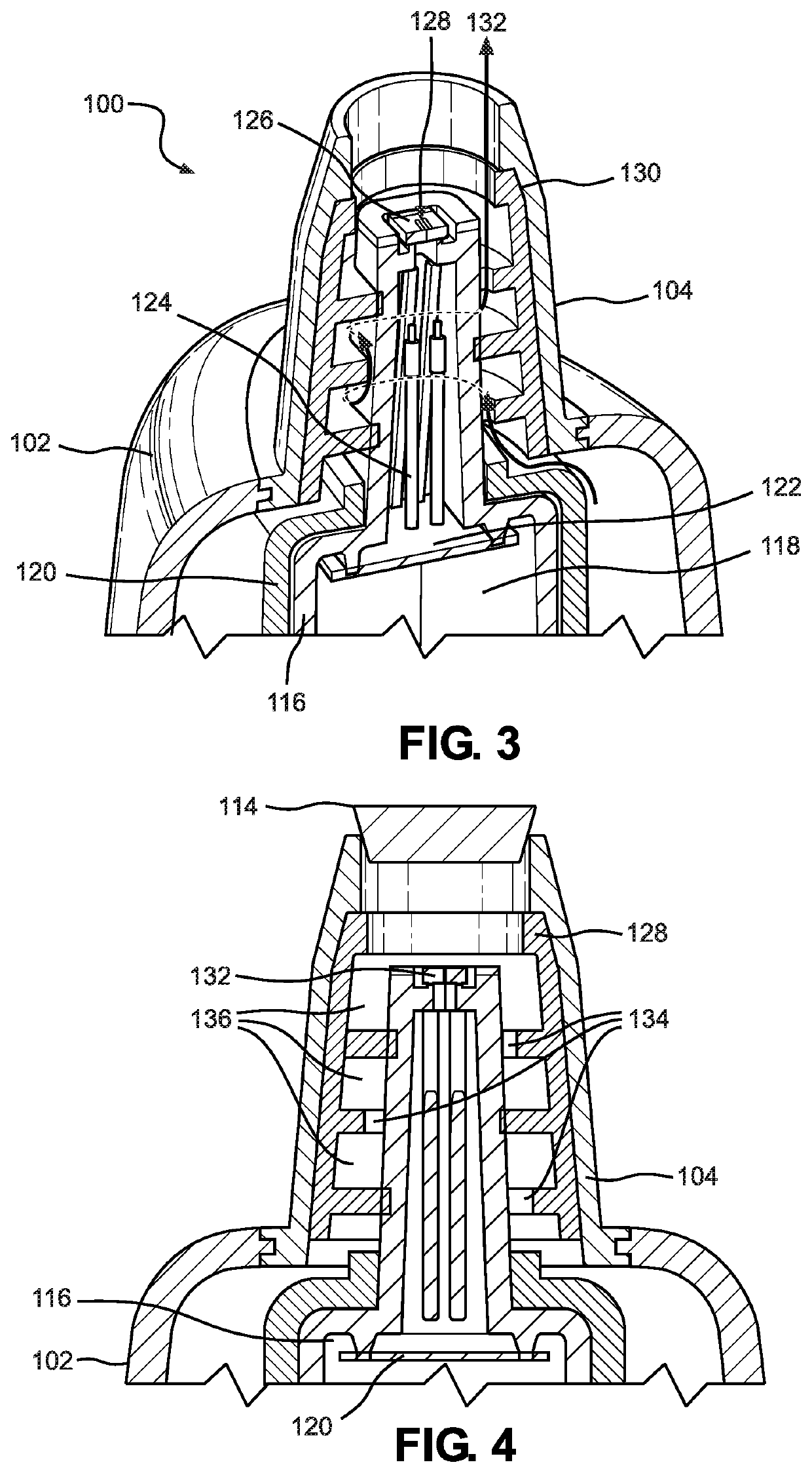 Venting of pharmaceutical drug delivery device for air flow and humidity control