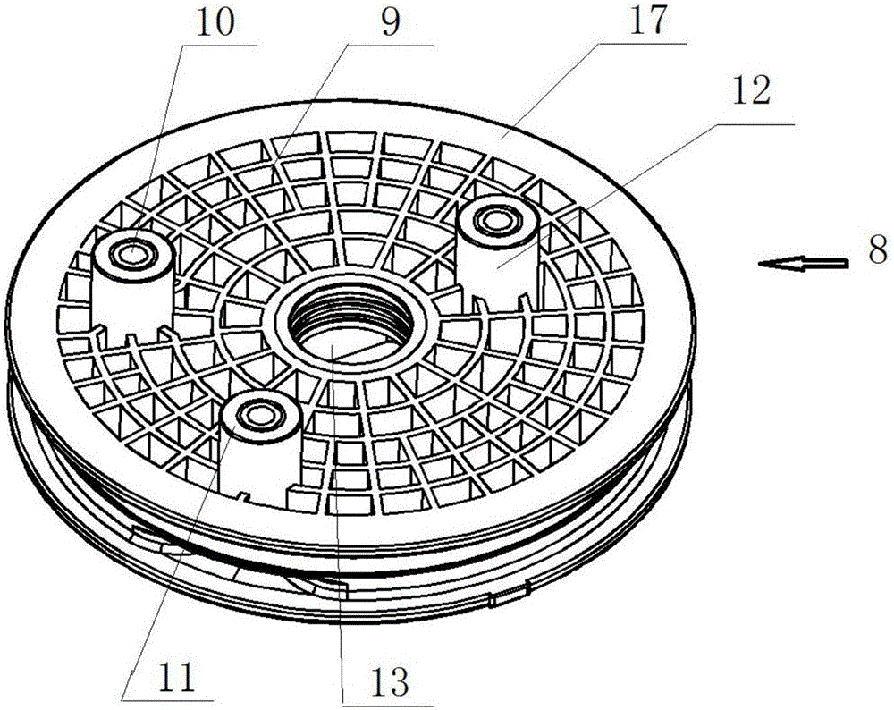 Water incoming end cap for dielectrophoresis disc-tube membrane component and disc-tube membrane component