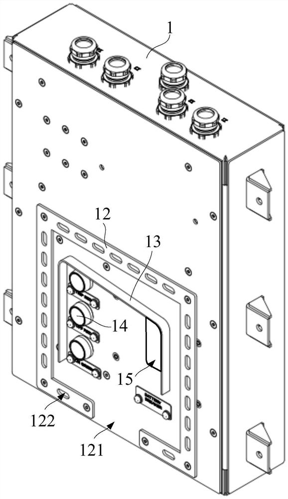 Railway vehicle and storage battery circuit breaker box thereof