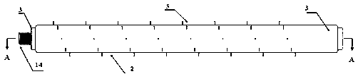 A device and method for infiltration and reinforcement of anchor hole walls in earthen ruins