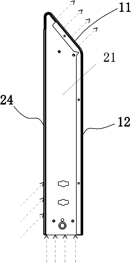 Shell body of convection heater