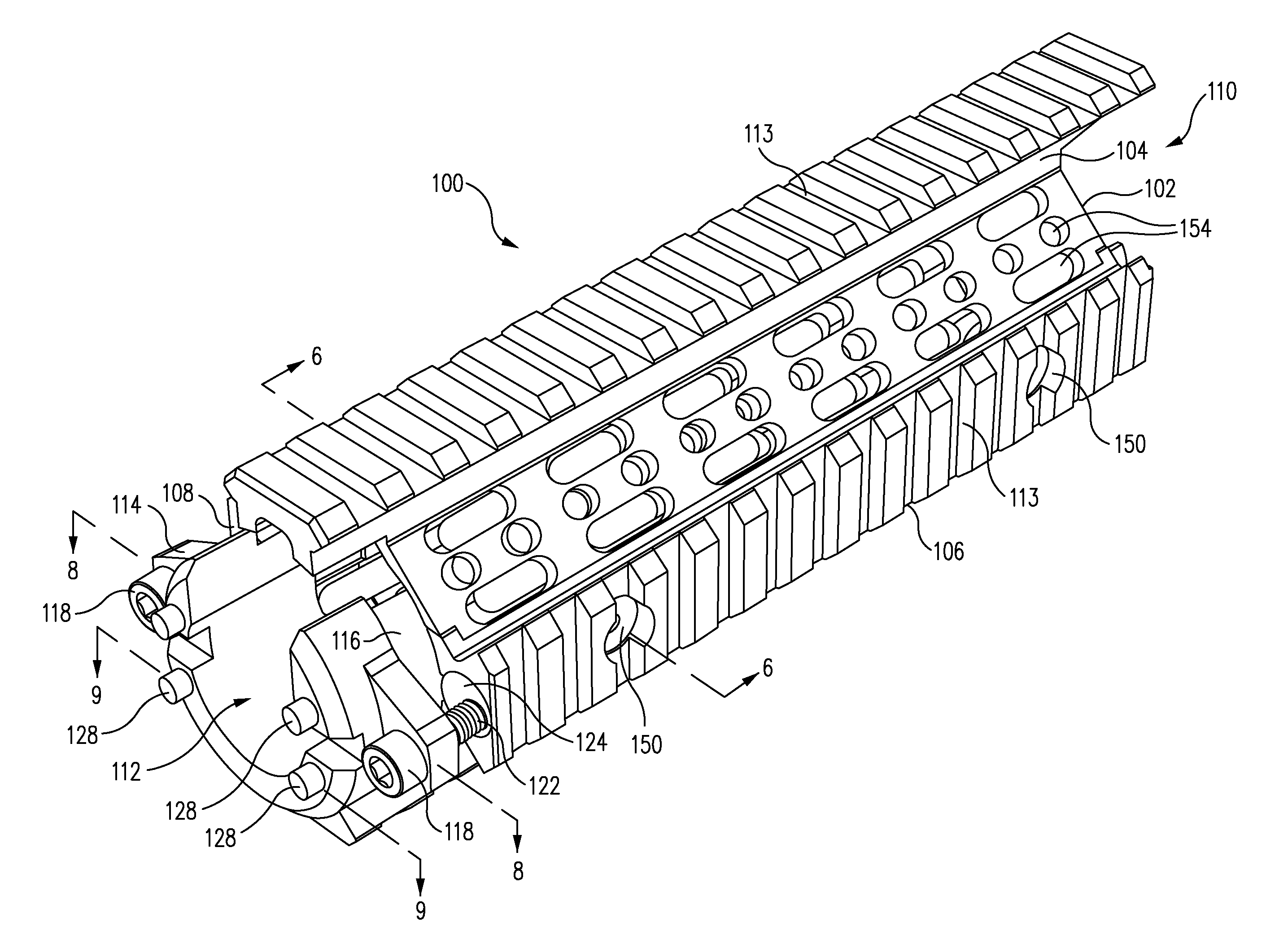 Accessory mounting hand guard for firearm