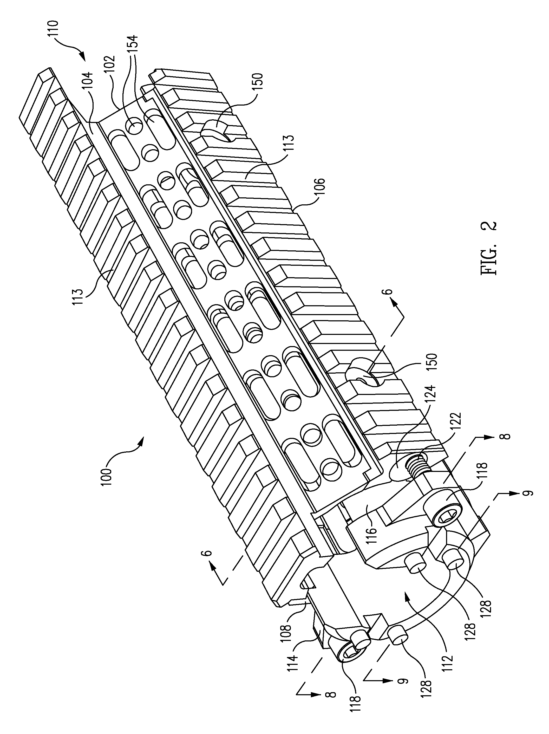 Accessory mounting hand guard for firearm