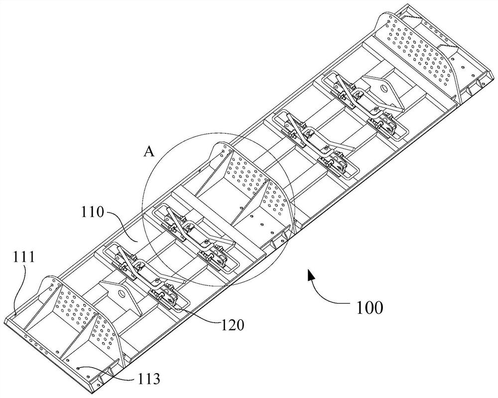 Template assembly, prefabricated column mold and prefabricated column production equipment