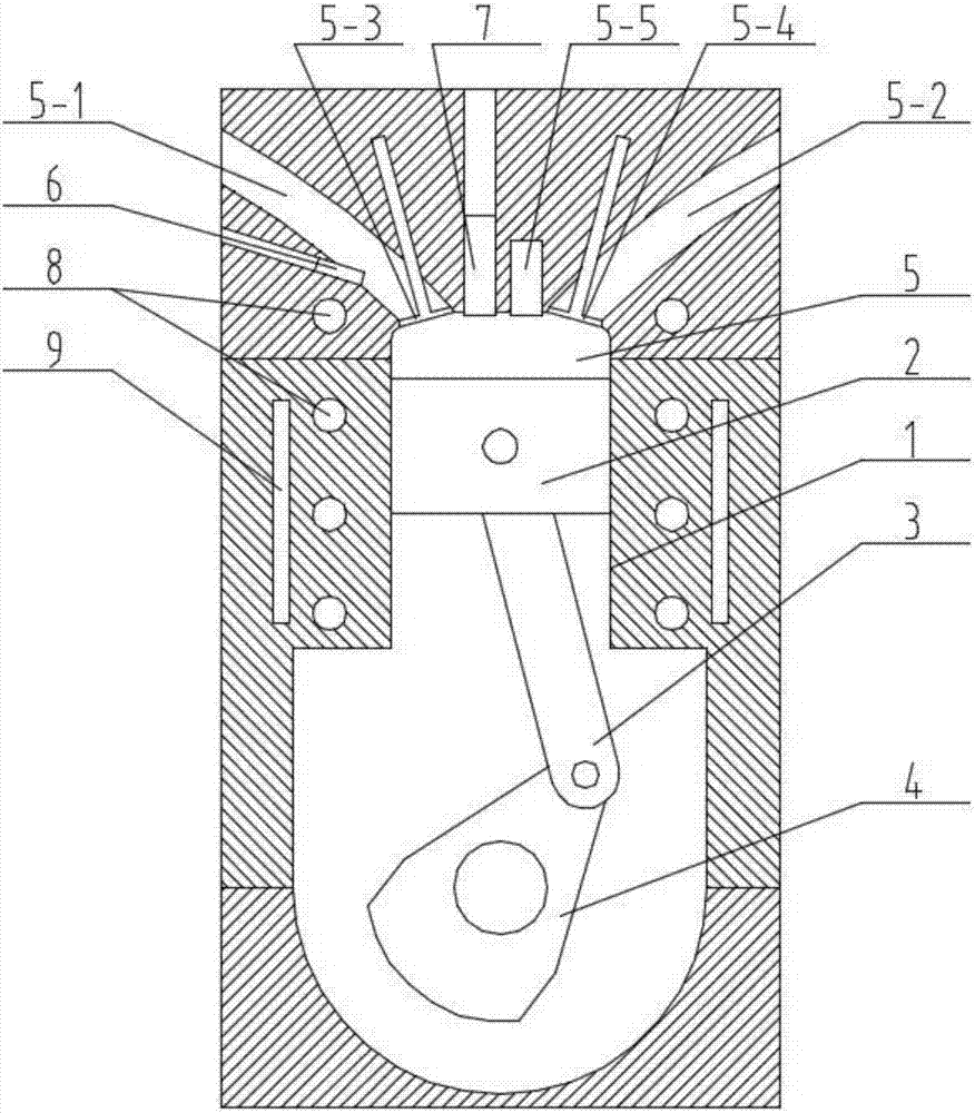 Efficient energy-saving environment-friendly safe oil-water engine and control method