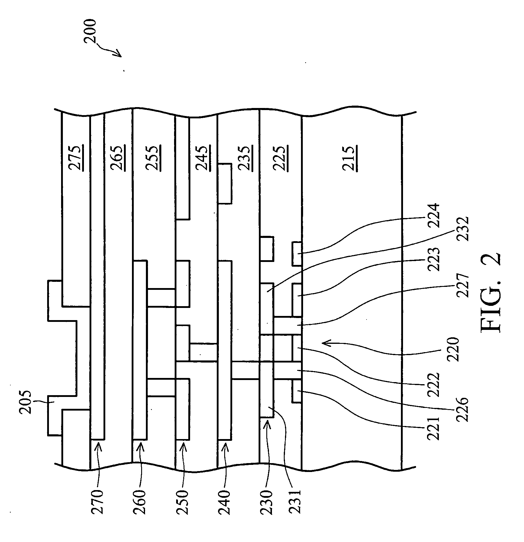 Test structure