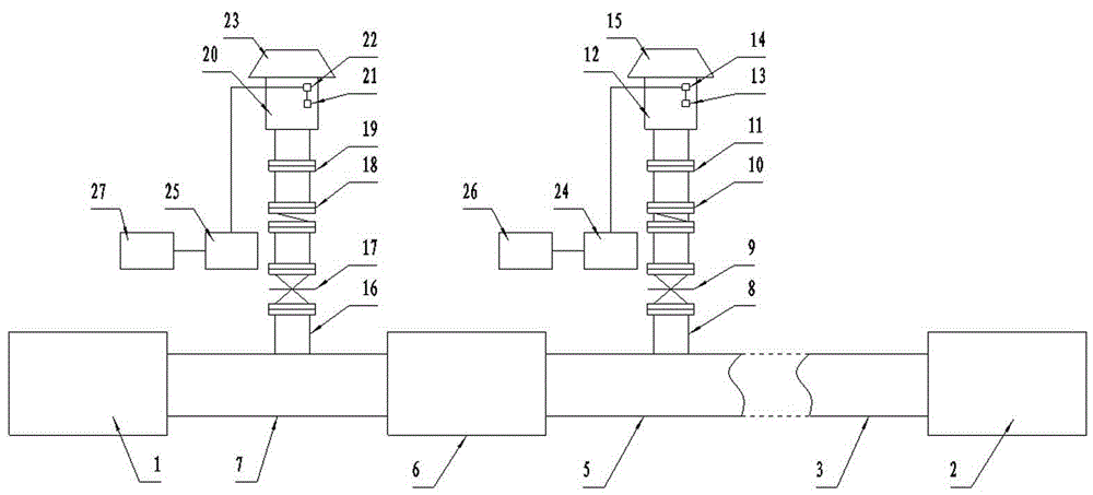 Connecting adjustment device of double-hearth lime kiln burning calcium carbide furnace tail gas